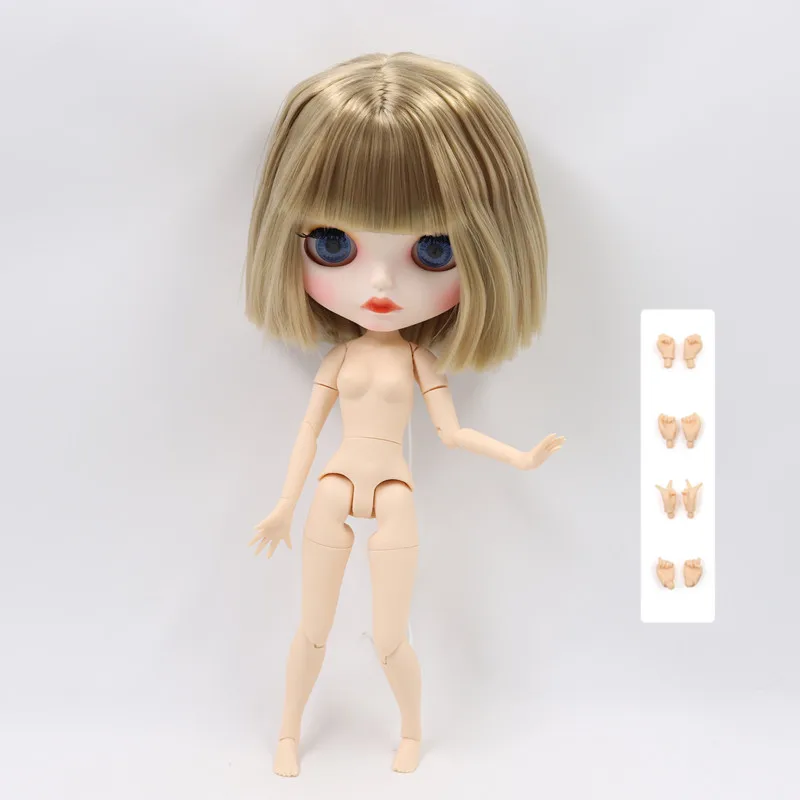 ICY Fortune Days factory blyth doll 1/6 шарнирное тело новое матовое лицо губы смешанные светлые прямые волосы DIY sd Подарочная игрушка - Цвет: like the pic