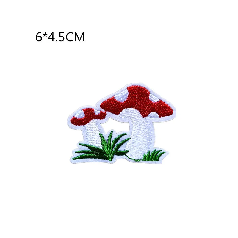 Sunflower Cherry Iron on Patches for Clothes Embroidered Glue Thermal Stick For clothing Diy Sewing Accessories Embroidery Patch | Дом и сад