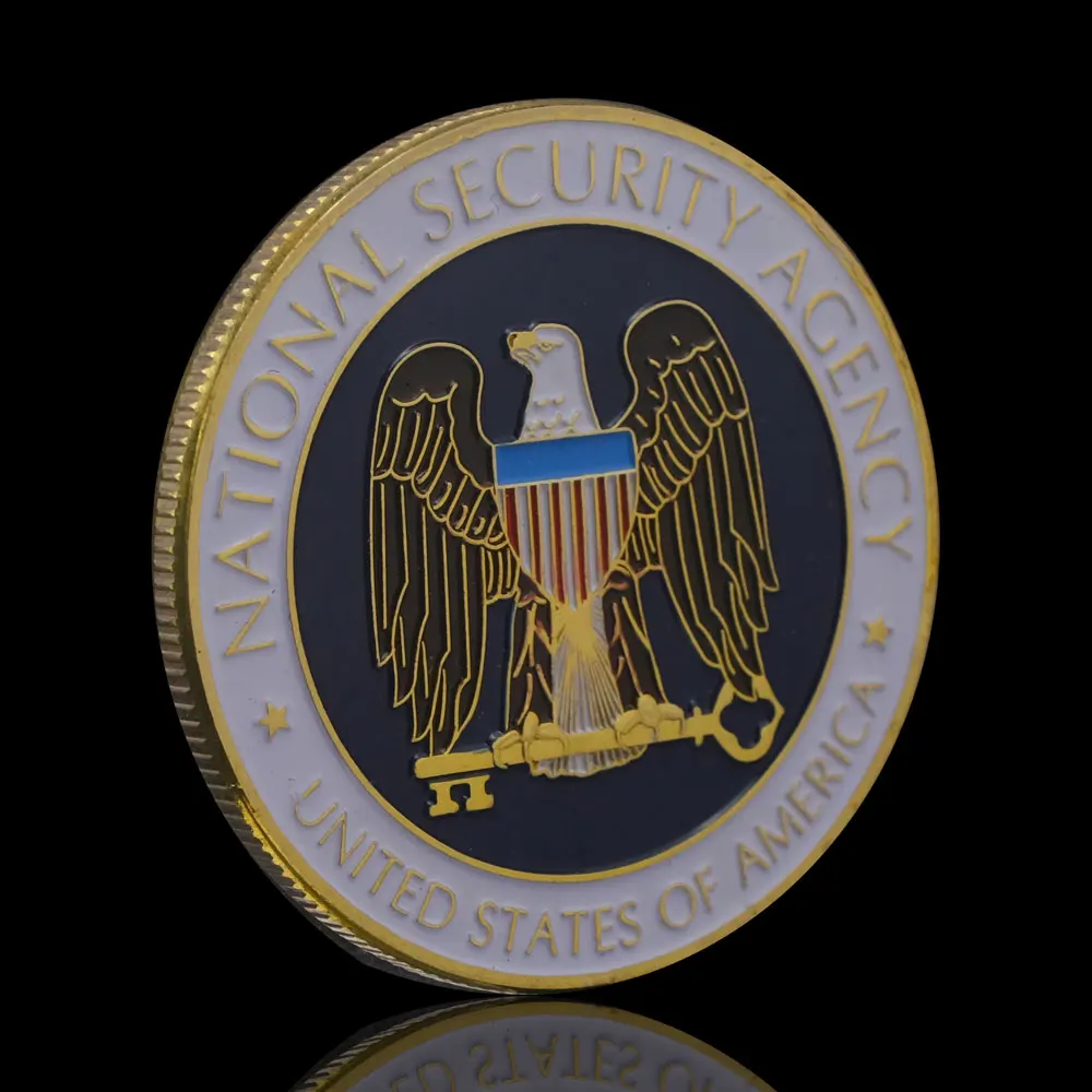 Servicio de Seguridad Nacional de los Estados Unidos, colección de monedas conmemorativas chapadas en oro para regalos de negocios