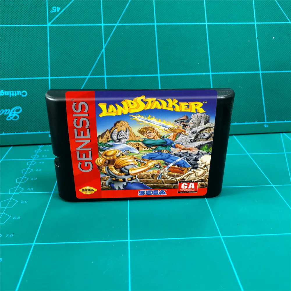 Land Stalker (экономия батареи)-16-битный игровой картридж MD для консоли MegaDrive Genesis |