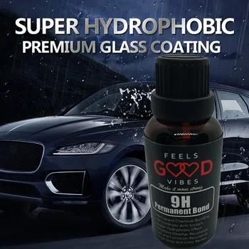 

9H Hydrophobic Coating Protective Agent Car Styling Nanohydrophobic Coating Durable Liquid Glass Ceramic Coat Hydrophobic Agent