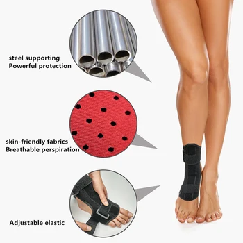 

1pc Adjustable Plantar Fasciitis Dorsal Night & Day Splint Foot Orthosis Stabilizer Drop Foot Orthotic Brace Support Pain Relief