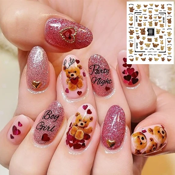 Серия HANYI BEAR шаблоны для самостоятельного изготовления инструментов ногтей