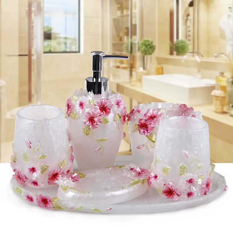 5 шт комплекты ванной зубной щетки чашки шампунь bottol Европейский стиль креативный простой свадебный костюм подарок аксессуары для ванной комнаты