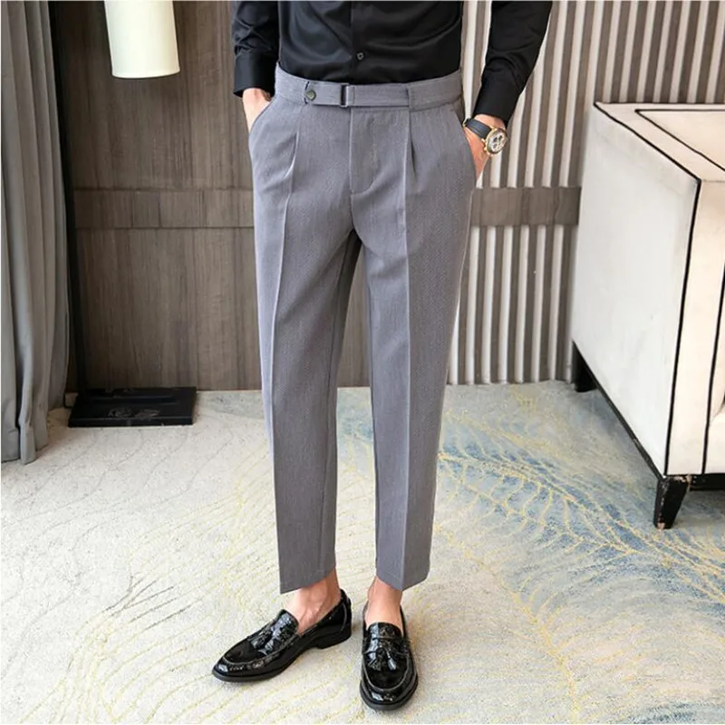 2021 Man Slim Suit Pants Casual 