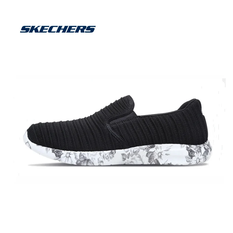 Skechers/Женская обувь на плоской подошве; повседневные лоферы; слипоны; Женская удобная Легкая спортивная обувь на плоской подошве; 66666087-ROS