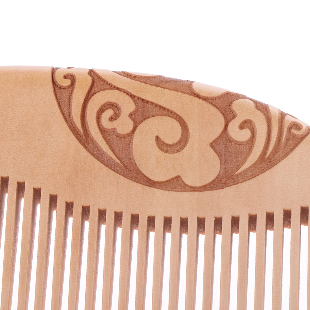 5'' Premium Hand Made Wide Teeth Wood Comb Pocket Hair Brush Coarse Men Gift