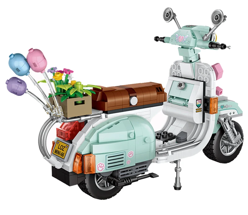 Blocos de Construção Brinquedos para Crianças Caber Lepining Pces Série Técnica Clássico Vespaed P200 Motor Bicicleta Moc Criador Bloco Presentes Natal 732 4 High Quality Brinquedos e hobbies