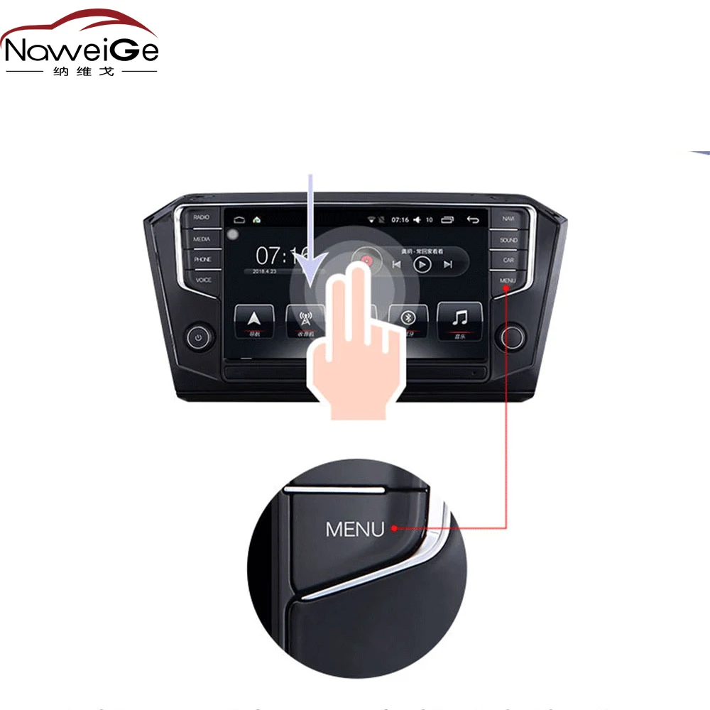 Автомобильная интерфейсная приставка NaweiGe Android для VW Skoda Seat Prosche Boxter/Cayman/Panamera /911