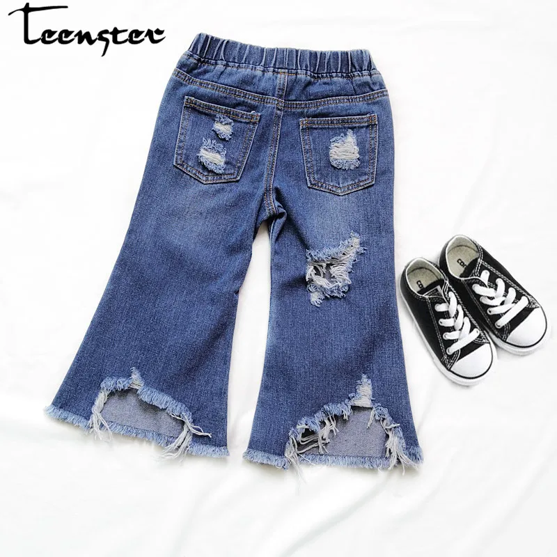 broken hole bell jeans