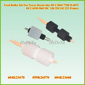 

3SETS 604K23670 059K26570 604K23660 FEED Separation Roller for Xerox DocuColor 240 242 250 252 260 700 4110 4112 WorkCentre 7655