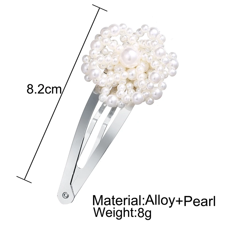Корейская мода, белый жемчуг заколки для волос для женщин заколка для волос шпильки трендовые ручной работы аксессуары для укладки волос подарок для девочки D40