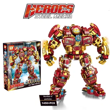

Super Heros The Avenger Ironman Anti-Hulk Armor Building Blocks Bricks Toys Children Model Boy Toy Gift For Kids Free Shipping