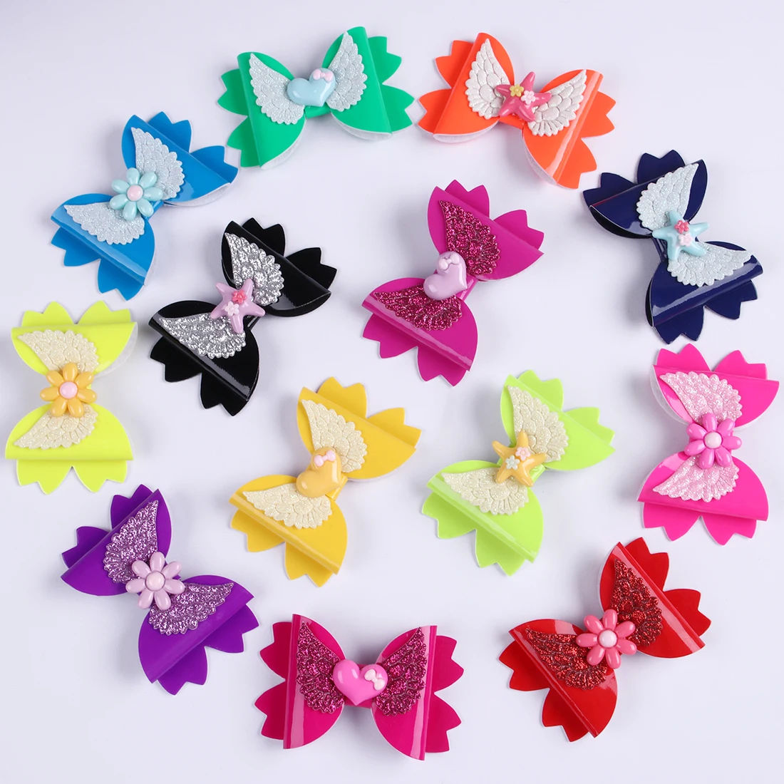 1 шт. детские заколки для волос из ПУ кожи |