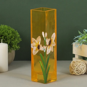 

Vase "Flowers on Orange"