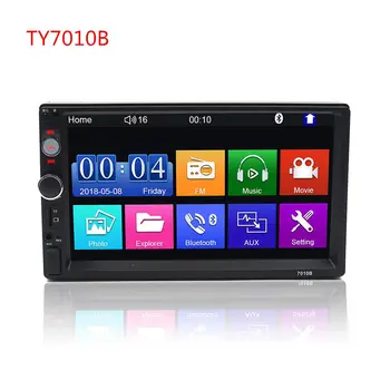 

2 Din MP5 Player for Auto 7'' Touch Screen 2din Car Radio Bluetooth Music Video Player Car Audio with USB Support Rear Camera
