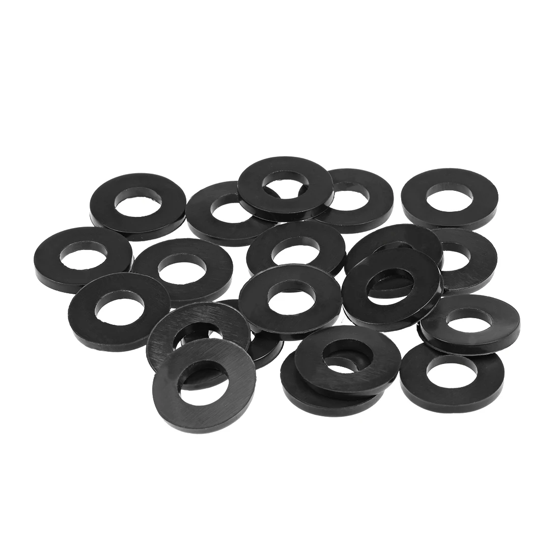 Uxcell 20개 고무 플랫 와셔 3-31mm 내경 7-45mm 외경 1.2-4.5mm 두께 가스켓 파이프 밸브 호스 너트 배관 수리용