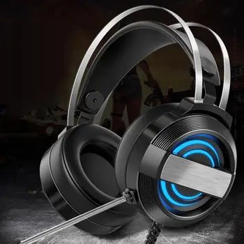 

Wired Stereo Gaming Headset Noise Canceling LED Light Surround Sound Headphone 2020