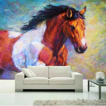 

milofi custom large wallpaper mural 3D horse to success background wallpaper mural