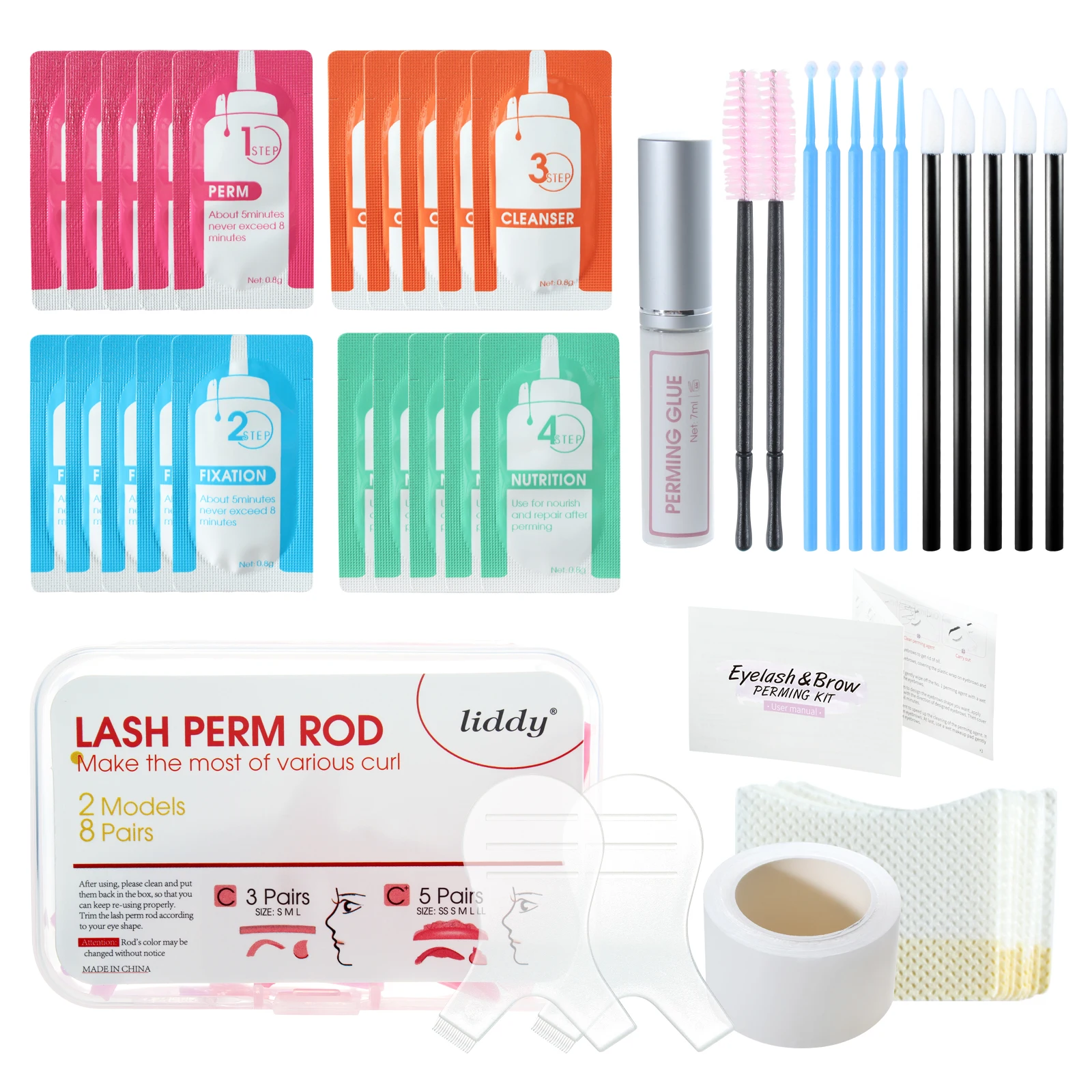 Eye Lashes Brow Professional Lash Lift Kit Perming Suit 2 in 1 Sculpt Eyebrow Permanent Kit Long Term Soap Brows Makeup Tools