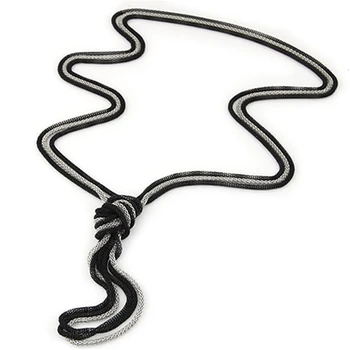 

Long Necklaces & Pendants For Women Fashion Simple Knotted Sweater Chain Choker Necklaces Female Bohemian Jewelry 2020 New