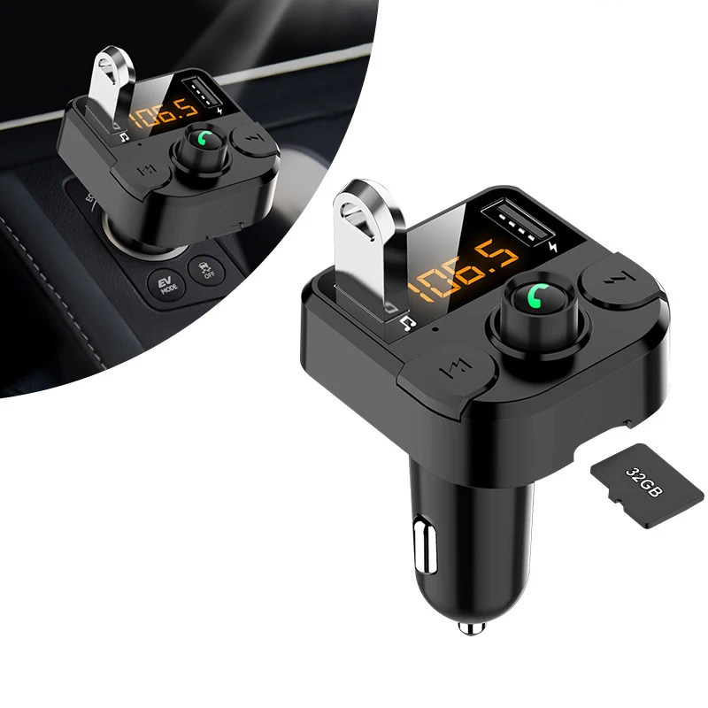 Автомобильный MP3-плеер fm-передатчик двойной USB TF карта bluetooth громкой связи bluetooth Автомобильный fm-модулятор автомобильный комплект аксессуары для автомобиля
