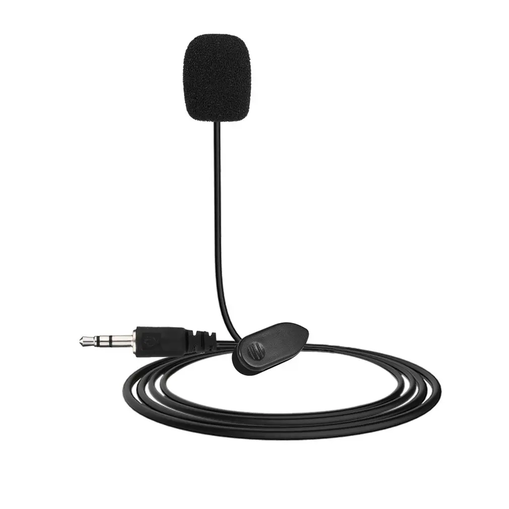 

Universal Portable 3.5mm Mini Headset Microphone Lapel Lavalier Clip Microphone for Lecture Teaching Conference Guide Studio Mic