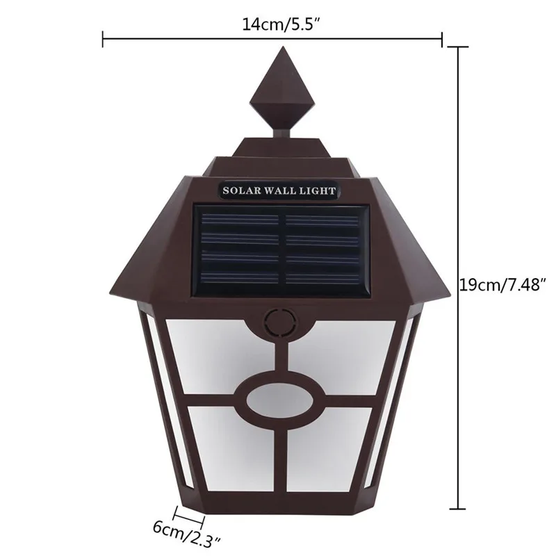 Ретро солнечный светильник, уличный ландшафтный светильник, водонепроницаемый Солнечный настенный светильник, садовый внутренний двор, украшение для праздника и вечеринки
