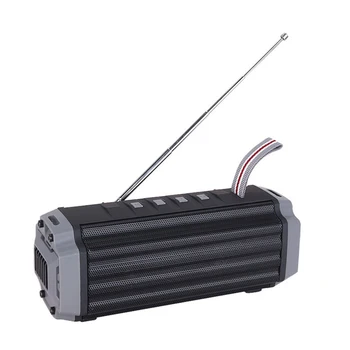 

SLC-142 Bluetooth Speaker with Antenna FM Radio Card o Portable Speaker Wireless Mini Column Stereo Loudspeaker