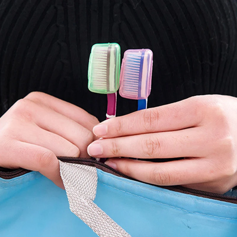 5Pcs/Lot Portable Toothbrush Head Cover Case Travel Outdoor Tooth Brush Cover Multi Color Cap Case Trip Bathroom Accessory toothbrush cover