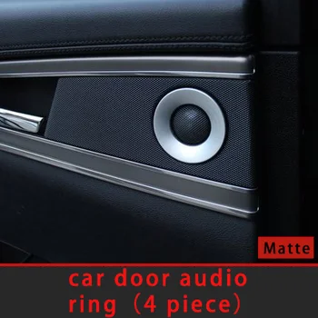 

For Lincoln MKX 2015-2020 chrome matt car door audio ring molding trim