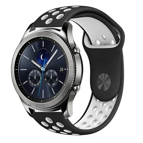 Gear S3 Frontier ремешок для спортивных часов для samsung Galaxy watch 46 мм 42 мм ремешок 22 мм 20 мм силиконовый ремешок amazfit bip браслет аксессуары - Цвет ремешка: black gray