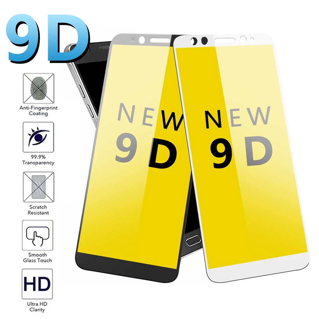 

9D Full Cover protective glass For Samsung Galaxy A8plus A8 A6plus High definition For Samsung Galaxy A7 Screen Protector