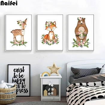 

Full Round DIY Diamond Painting cartoon Animals fox rabbit bear Diamond Embroidery Cross Stitch Diamond Rhinestone Home Decor
