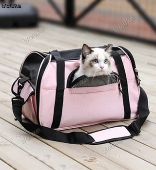 

Cat backpack out portable pet backpack out dog shoulder bag kitty outsourcing bag supplies cat cage CD50 Q03