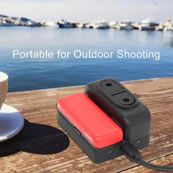 

Portable Fast Charger High-efficiency 2 In 1 Charging Dock Stand Charging Base for Insta360 One R Sports Camera