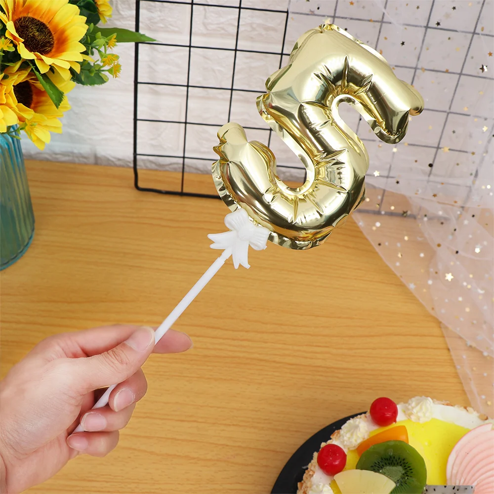 1/3 шт цветные акриловые из метала золотого цвета номер торт Топпер Baby Shower Детские