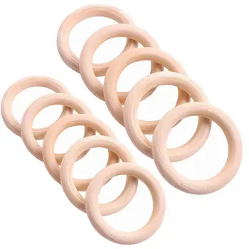 

10X Wooden Ring for Crafting DIY Craft Jewelry Making 30mm & 15mm