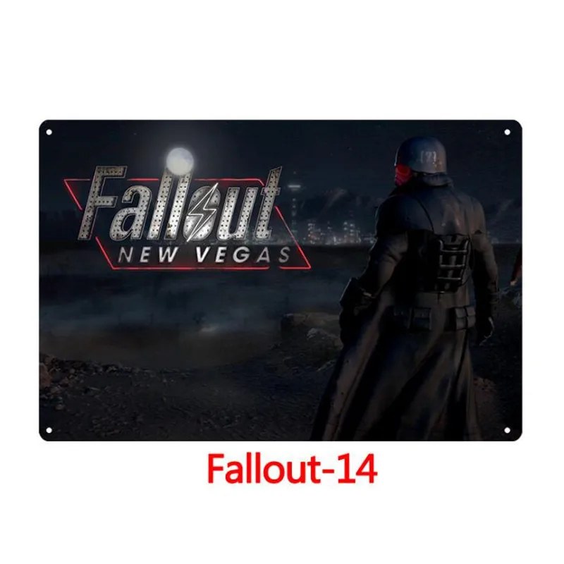 Ретро металлический оловянный плакат с подписью fallout 3 4 Игра металлический знак паб домашняя доска металлический винтажный домашний Декор настенный Декор Бар Украшение