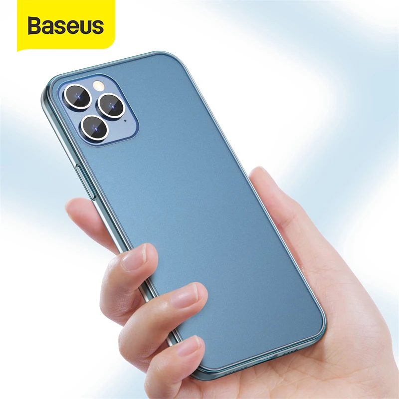 Baseus Frosted Glass Protective Case For Iphone 12 Pro 12 Back Case For Iphone 12 Pro Max Protective Soft Phone Cover For Iphone Phone Case Covers Aliexpress
