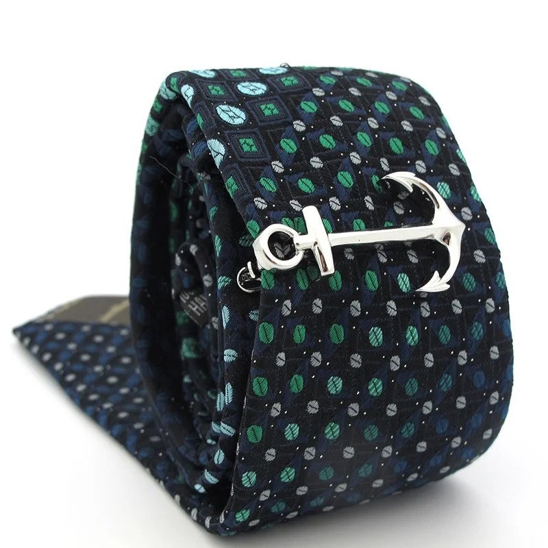 Men's Tie Clips Brass Superheroes Anchor Design Tie Pins Clasps,tie clips