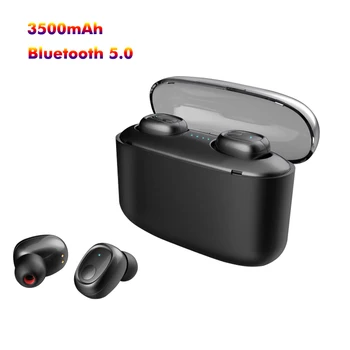 

2019 Best True Wireless Earbuds Bluetooth Earphone 5.0 Sport Music Stereo 3500mAh Power Bank For Xiaomi X8 Huawei Earphones