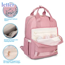 Sac à langer de maternité pour femmes, sac à dos de voyage de grande capacité, sacs d'allaitement pour soins de bébé, poussette, sacs à dos suspendus
