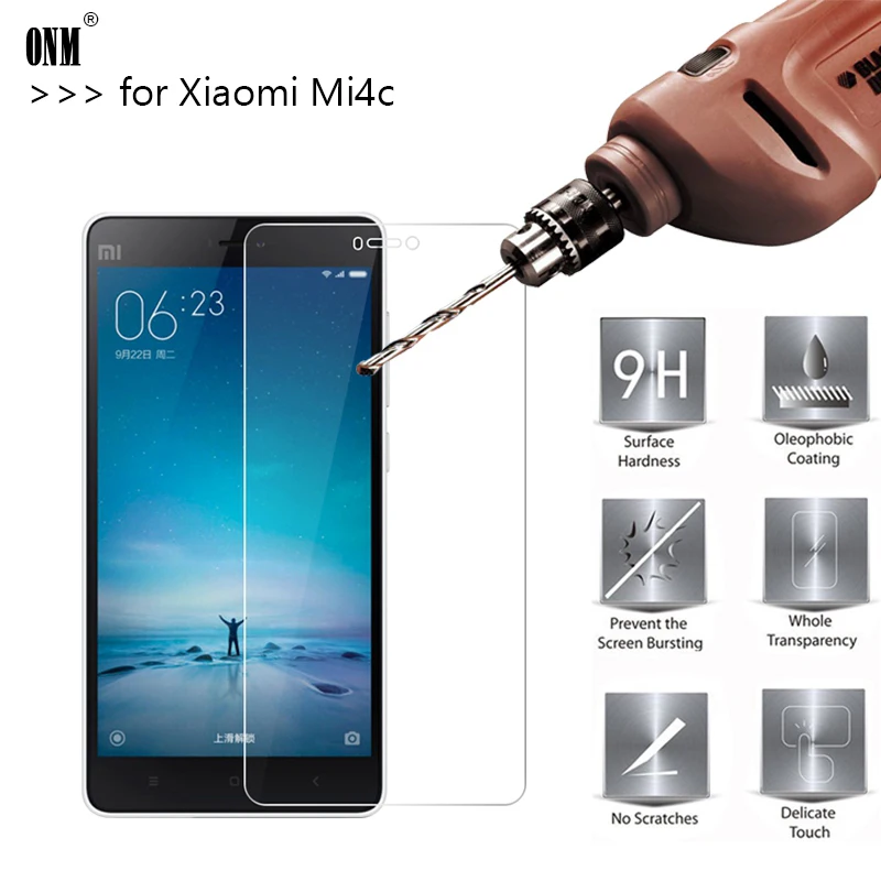 2.5D 0 26 мм 9H Премиум Закаленное стекло для Xiaomi Mi4c Mi 4c защита экрана закаленная