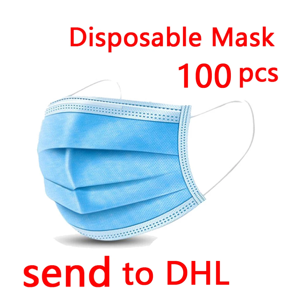 

100pcs Disposable Mask Face Mouth Masks Anti-Dust Dustproof Earloop Facial Protective Cover Masks wholesale dropshipping