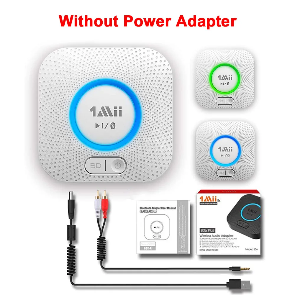 Aktualisiert] 1mii b05 Bluetooth 5,3 Sender Audio mit 30h Lade koffer aptx  ll hd 3,5 aux Bluetooth Adapter für Auto PC Flugzeug - AliExpress