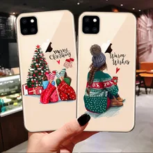 Модный силиконовый чехол для iPhone 6S, 7, 8 Plus, X, XS, Max, XR, Рождественская девочка, ТПУ чехол для iPhone 11 Pro Max