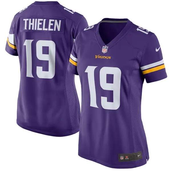 For men Women Minnesota high quality Vikings Adam Thielen Rush Drift jersey - Цвет: For men