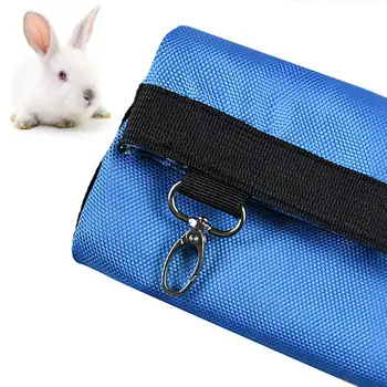 

Hay Bag Hanging Feeder Sack Holder Feeding Supply for Rabbit Small Animals Pet Cage Accessories