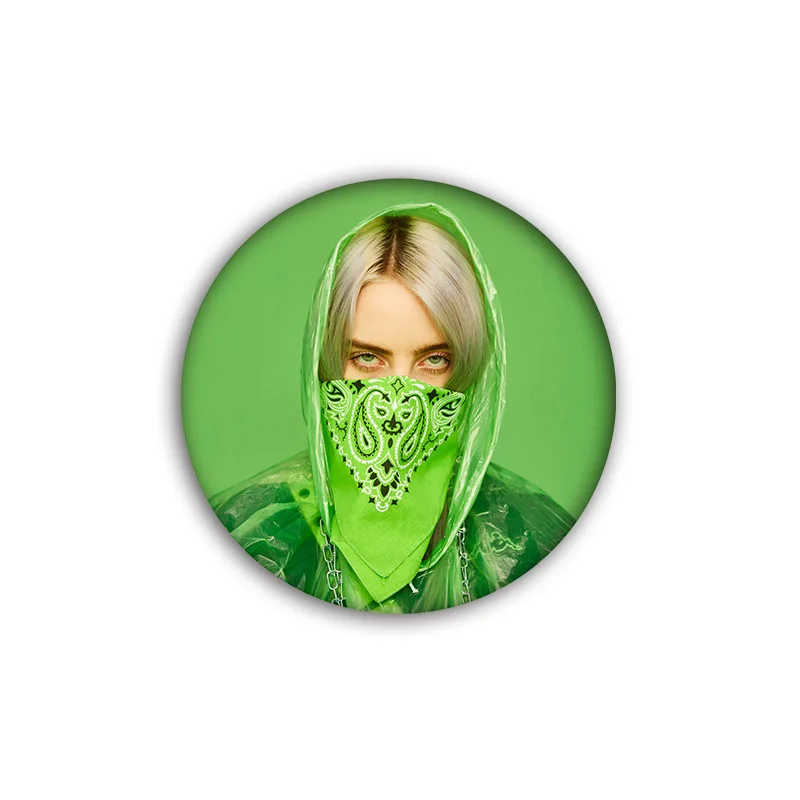 Хип-хоп рэпер певец Billie Eilish брошь, эмалированный штифт Billie Eilish значок символ лацкан булавка музыка болельщики Коллекция аксессуаров